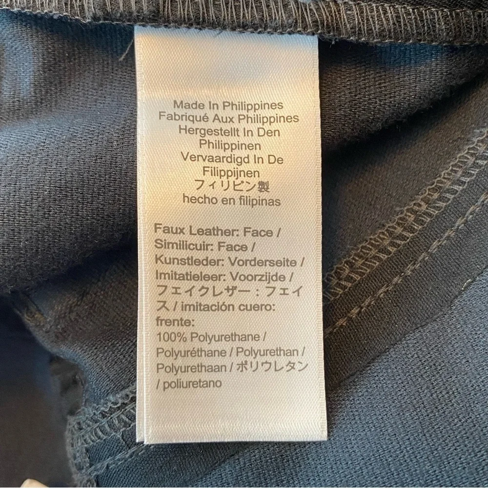 J. Crew Faux Leather High Rise Slim Demi Boot Pants